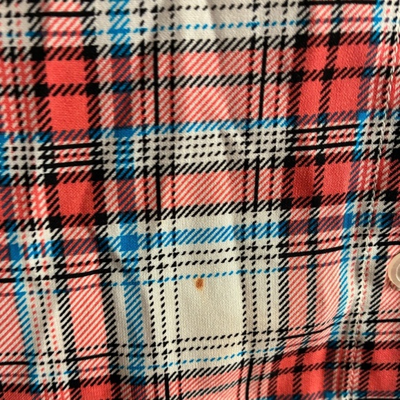 BaileyBlue Multicolor Shirt Dress Button Up Plaid Sleeveless M - Picture 11 of 11